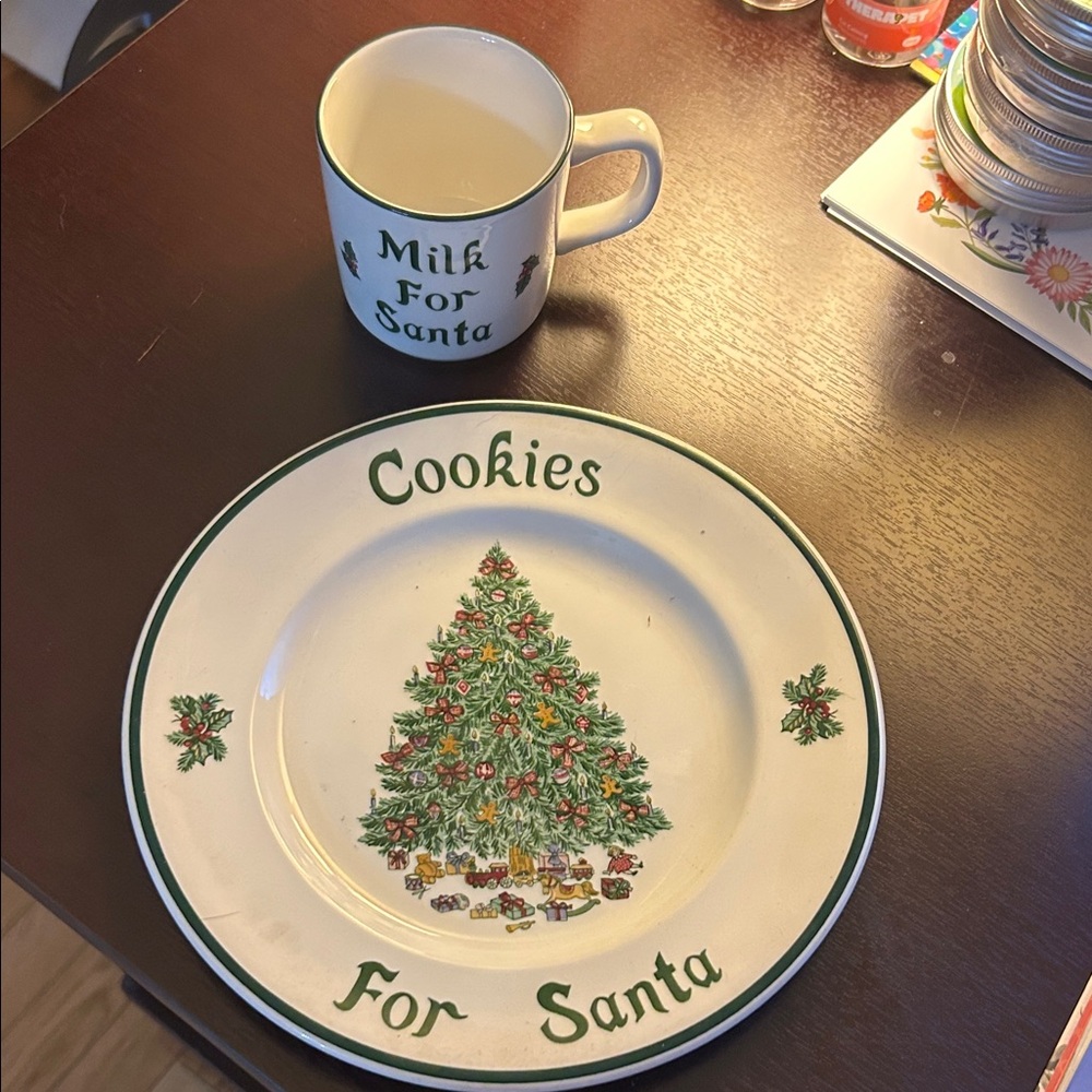Festive Christmas Tree Dinnerware Set
